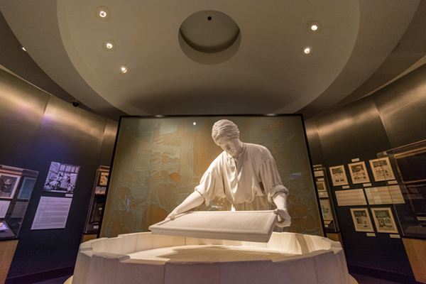 paper making museum exhibit