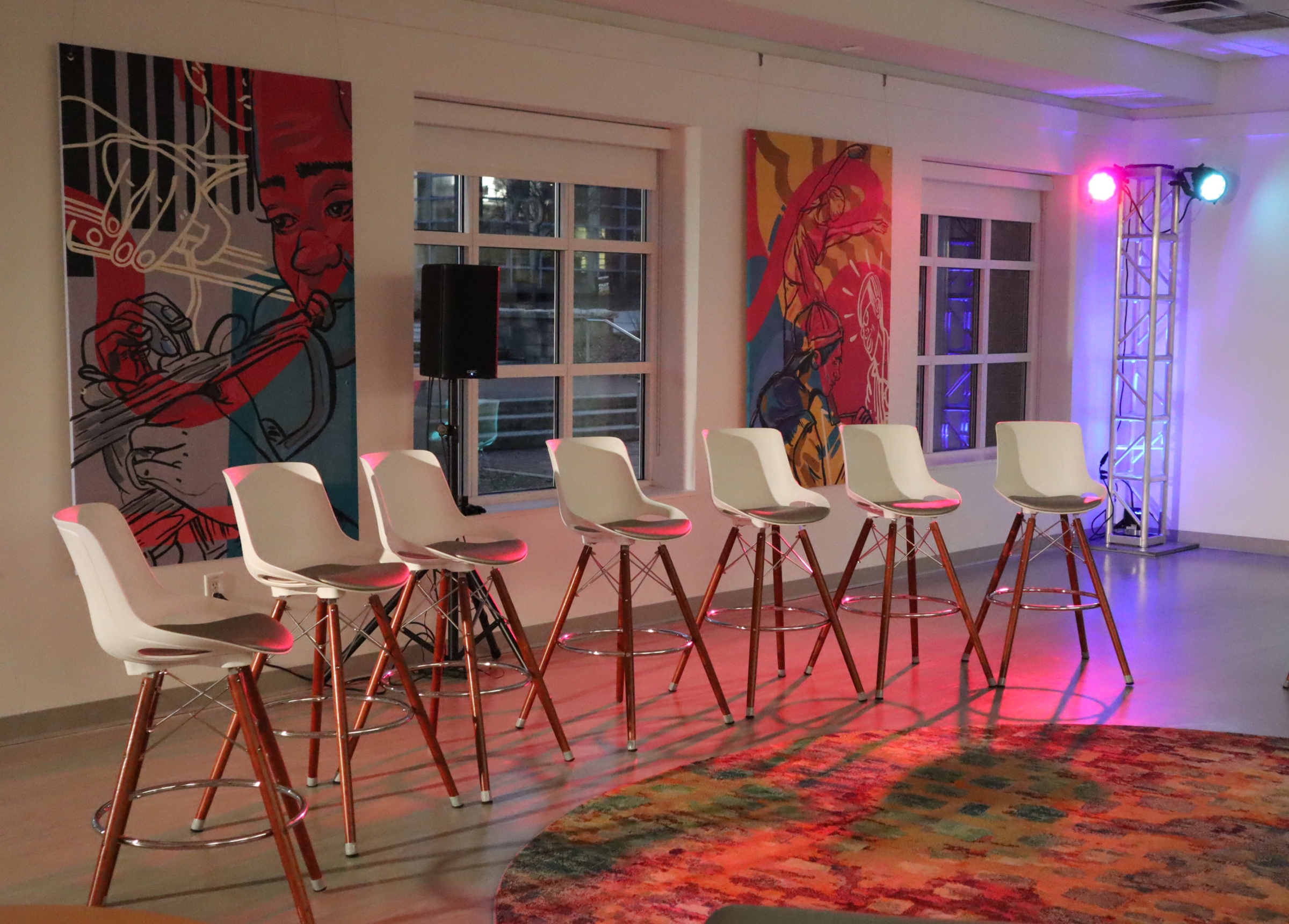 set up for panel discussion