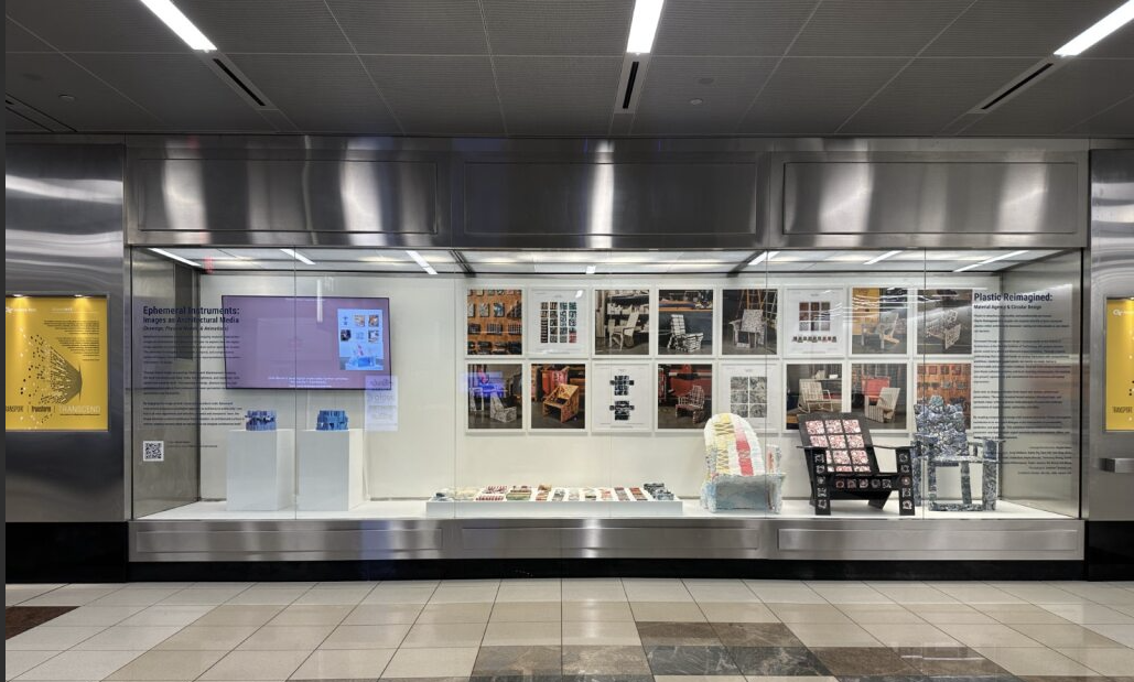 Plastics Reimagined Airport Exhibit 