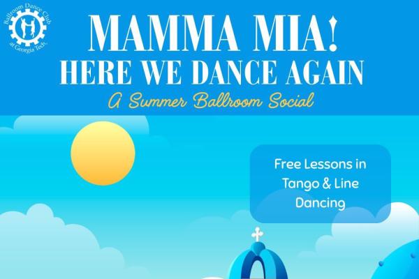 Mama Mia Ballroom Dance Flyer