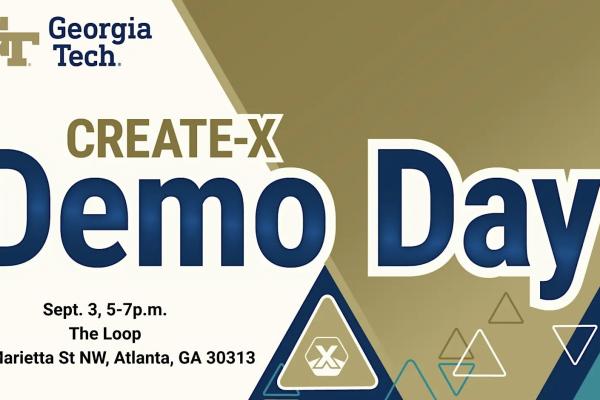 Graphic announcing Create-X Demo Day 2026