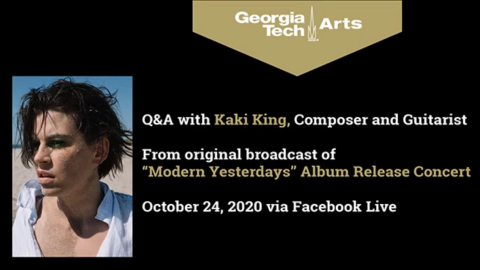 Kaki King's Facebook event banner.
