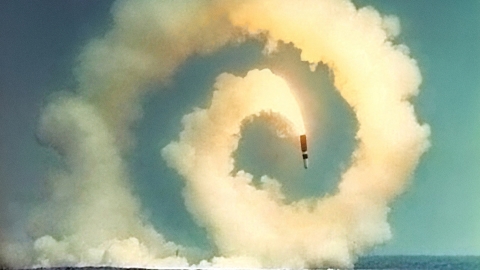 spiral bomb over water