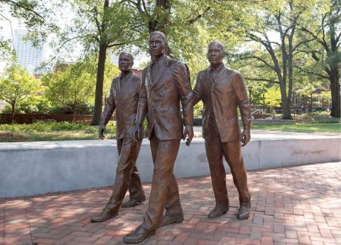 The figures of Ford Greene, Ralph Long Jr., and Lawrence Williams